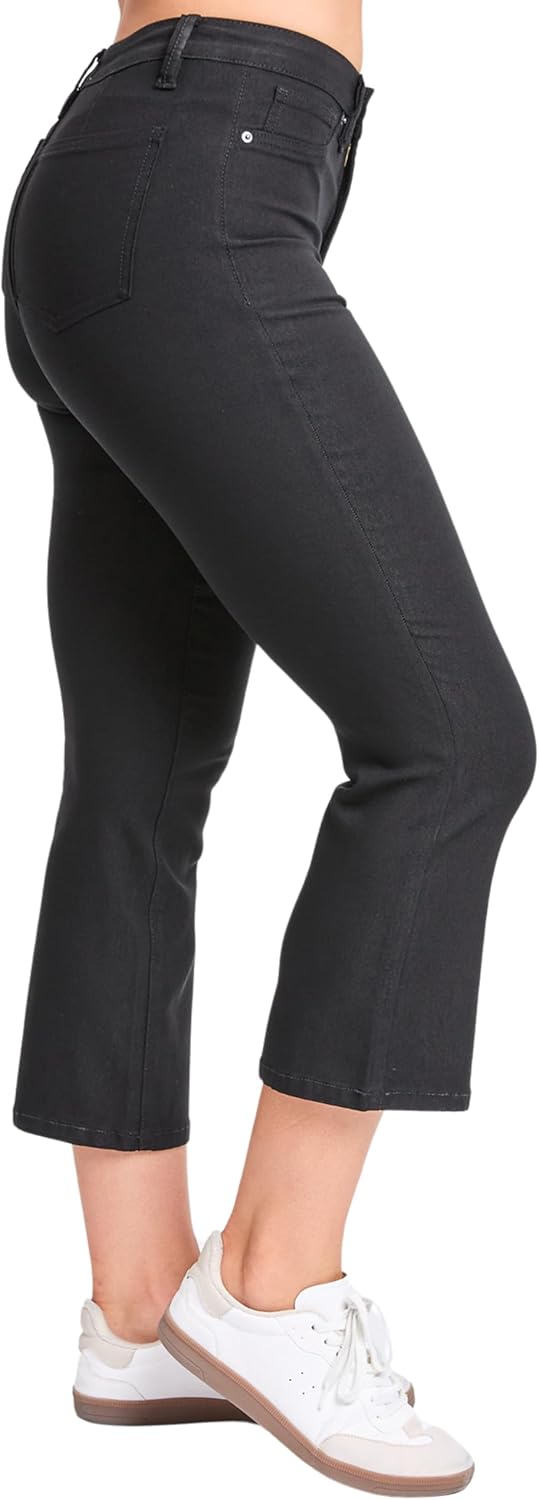 YMI Womens YMI Jeans Hyperstretch Cropped Mini Boot - Image 2