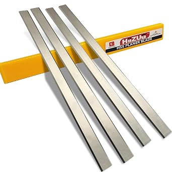 12-1/2-Inch Planer Blades for Delta 22-540 22-547 TP300 Jet 708522 JWP-12-4P Craftsman 233780 Harbor Freight Planers, HSS 12-1/2" x 3/4" x 1/16" - 4pcs