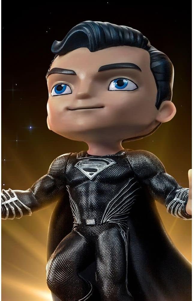 Iron Studios & MiniCo - Superman Black Suit Justice League Mini Co. Deluxe