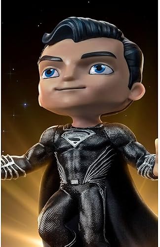 & MiniCo DCCJLE51921-MC Superman - Traje negro de la Liga de la Justicia Mini Co. Deluxe, multicolor