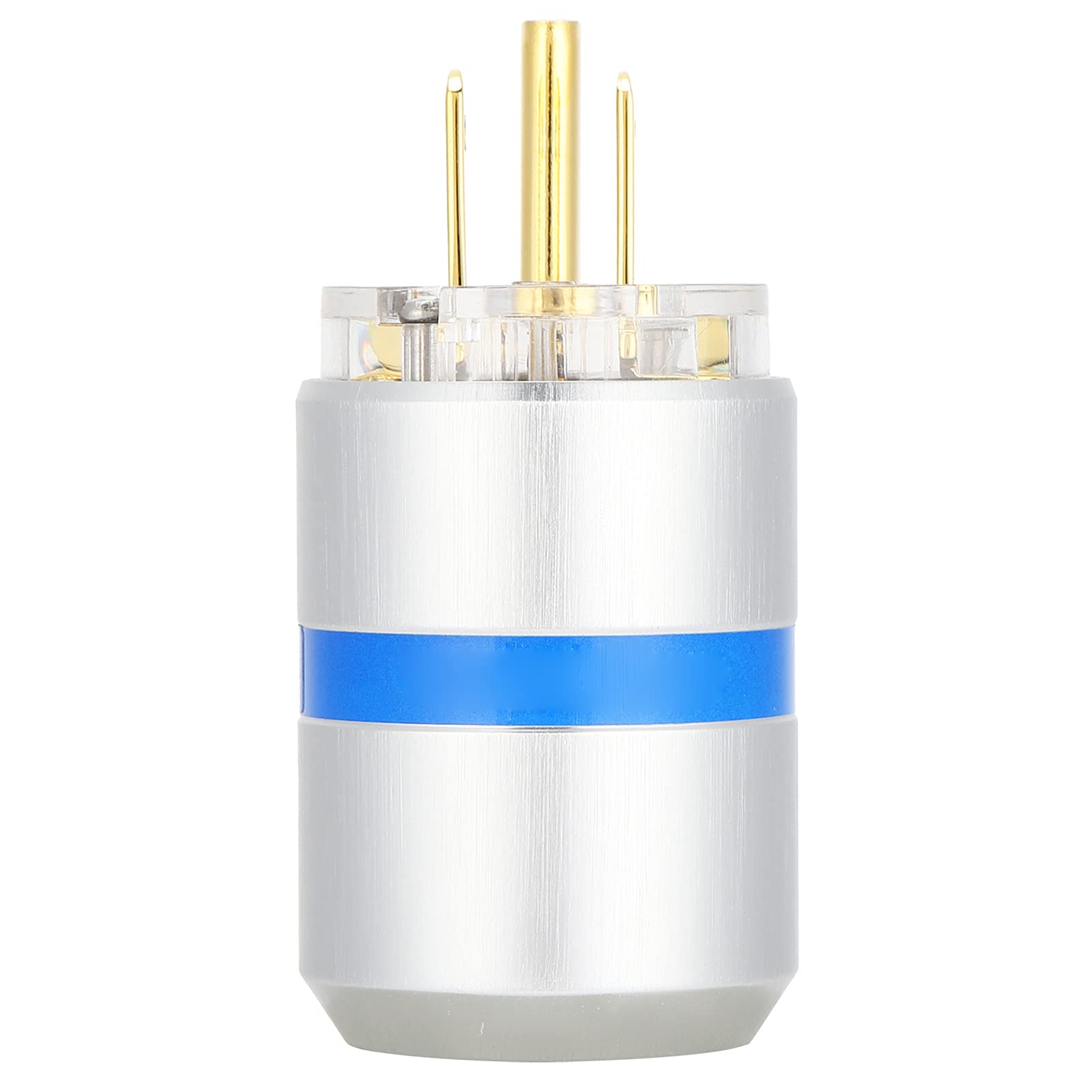Connettore di Alimentazione IEC Spina HiFi in Rame Placcato Oro 24K per Apparecchi Audiovisivi Professionali (M107G(maschio))
