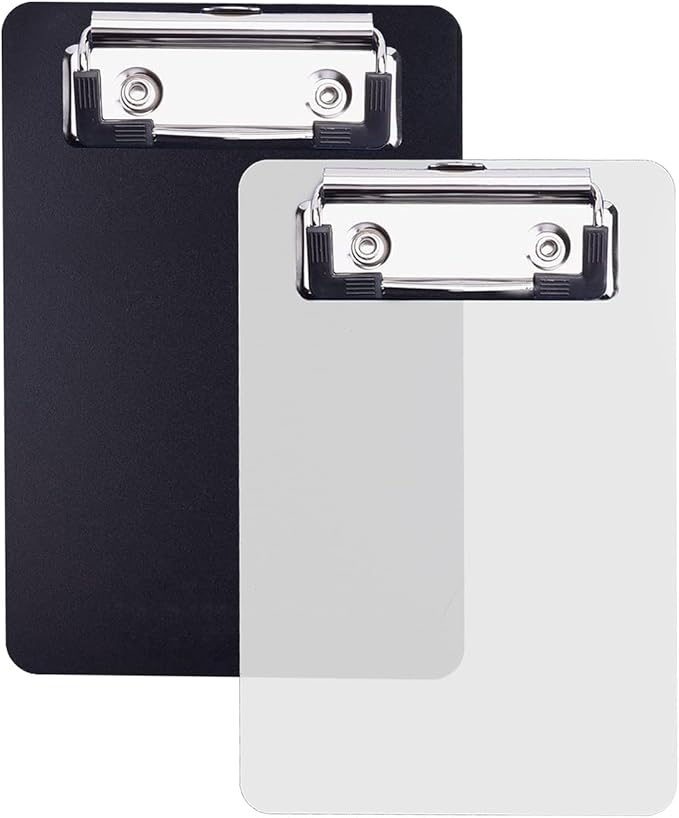 CYEER 12er Set Klemmbretter A5 - Clipboard Mappen Für Büro, Küche & Werkstatt