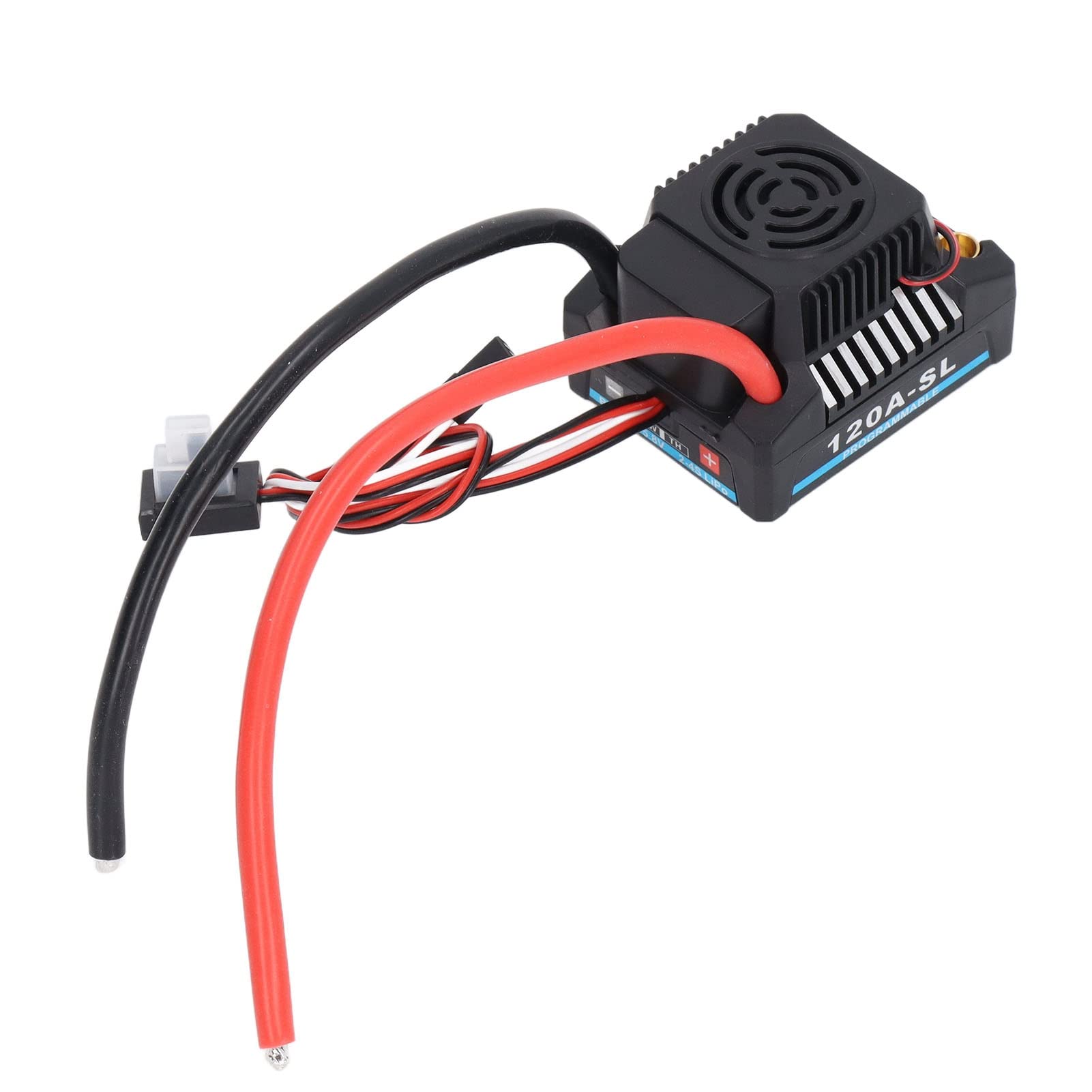 Generic ESC Programmabile Senza Spazzole da 120 A per Auto RC con Dissipazione del Calore Superiore - Adatto per Veicoli RC 1/8