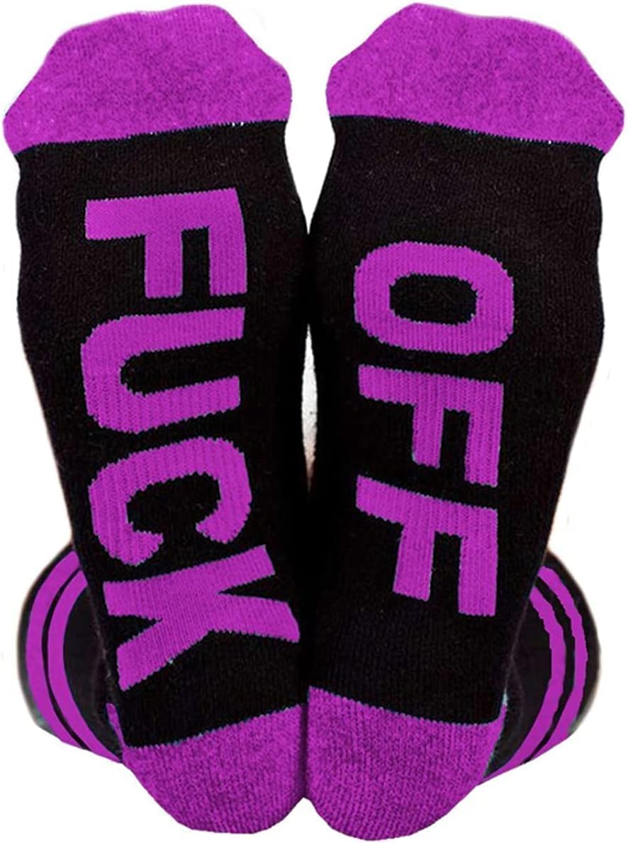 Muccp Women's Purple If You Can Read This Bring Me Coffee Tacos Socks For Family Gifts Funny Sock (Purple)