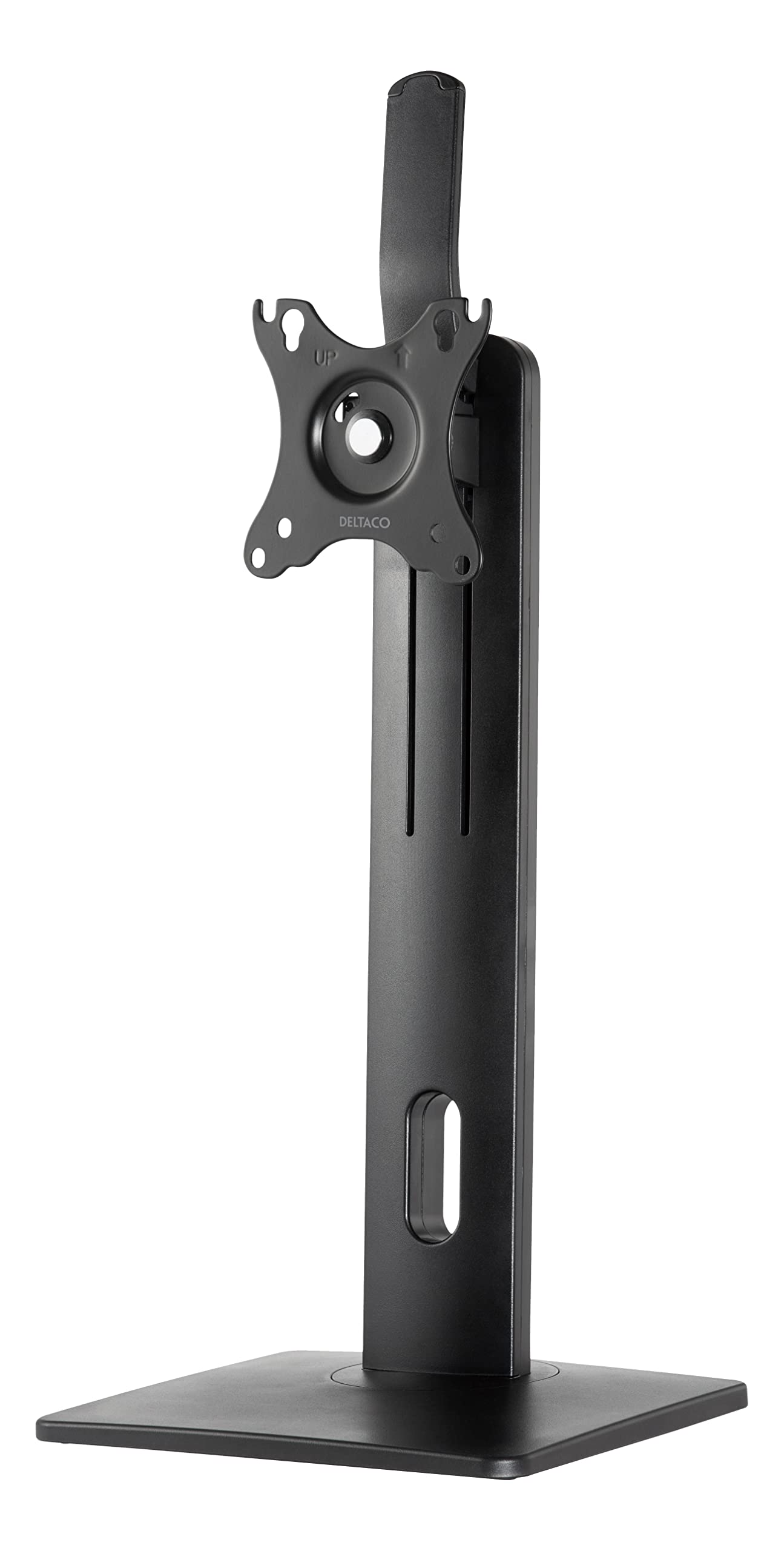 Deltaco ARM-0310 Stojak na monitor z obrotową podstawą, regulowana wysokość, nadaje się do ekranu 17 do 32" - Czarny