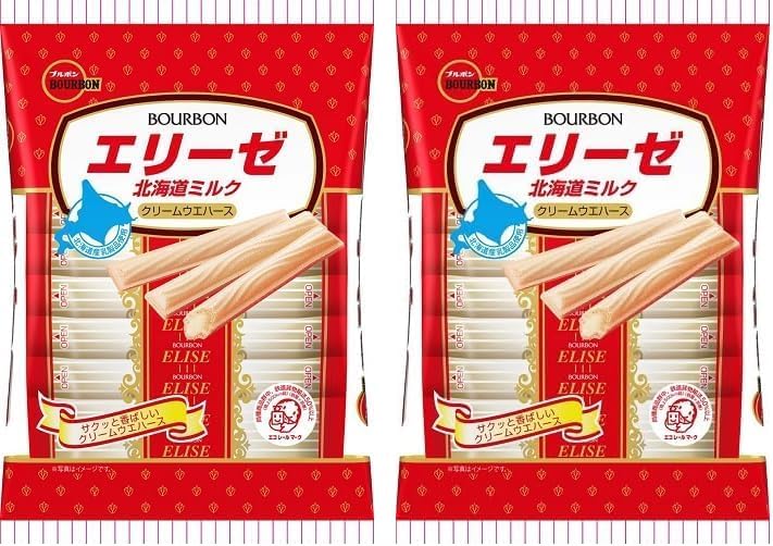ブルボン エリーゼ北海道ミルク 16入本×1袋 (× 2)が276円！