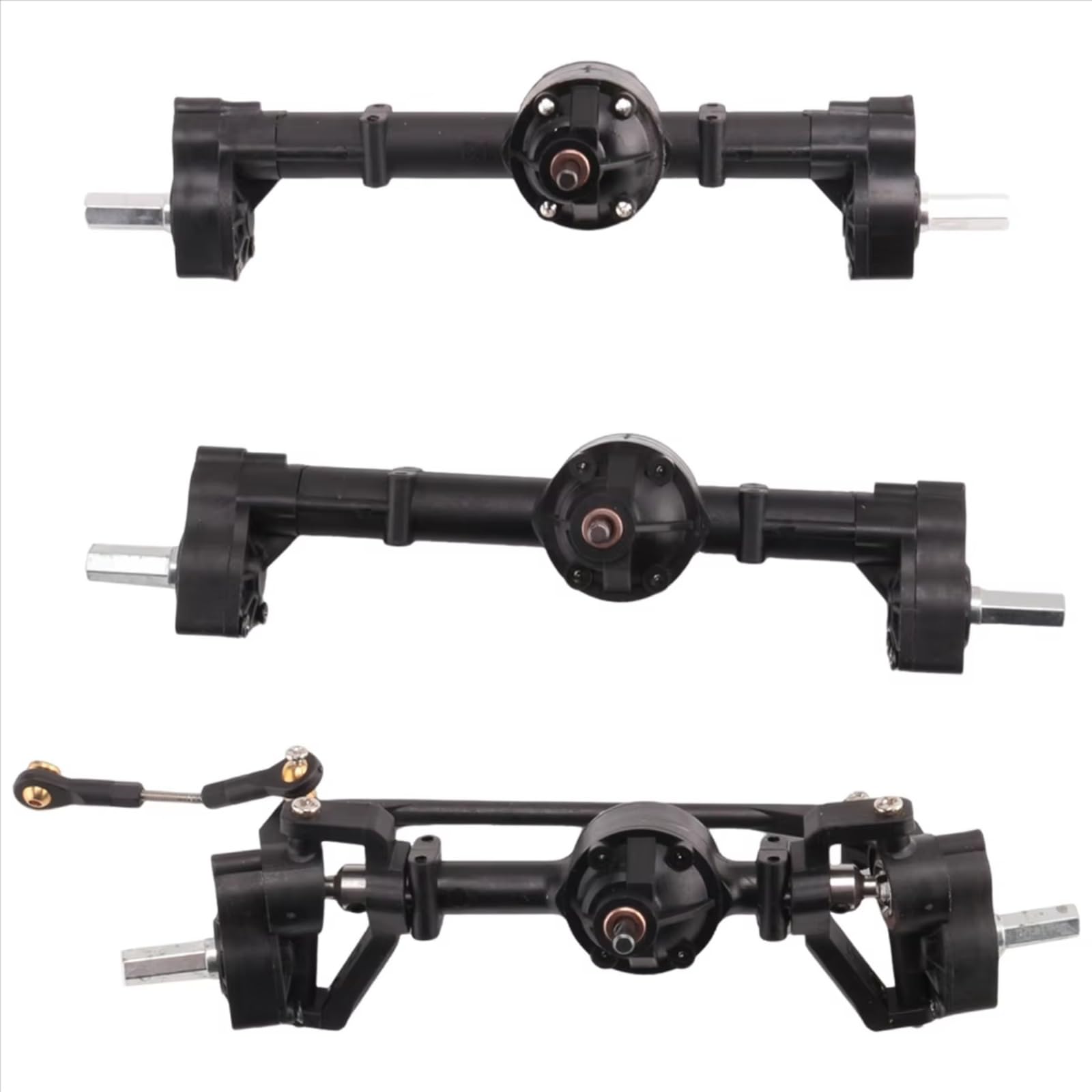 Compatibile Con WPL B16 B36 6X6 6WD 1/16 RC Car Upgrade Parts Accessori Di Ricambio Set Assali A Portale Anteriori, Centrali E Posteriori Da 3 Pezzi Accessori
