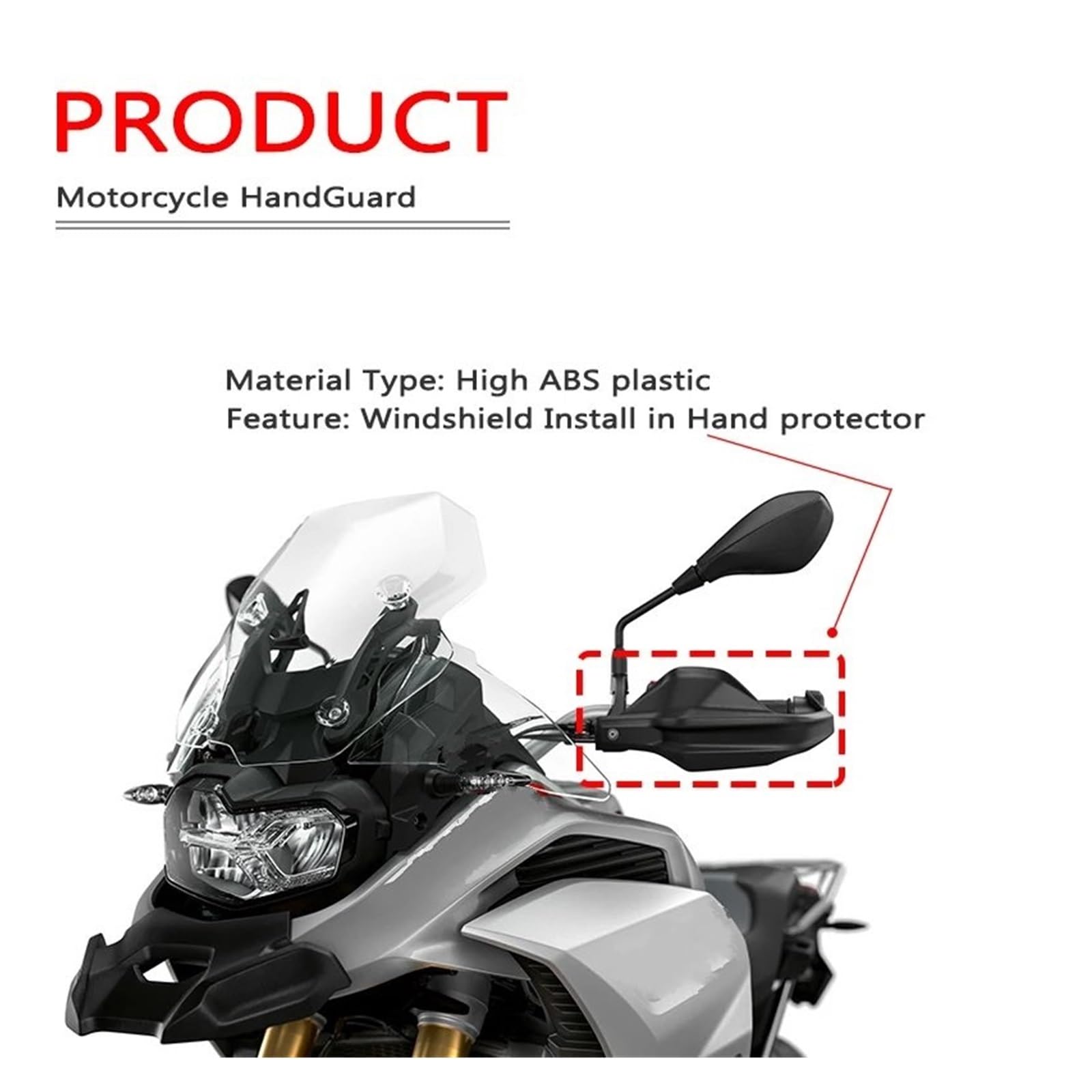 Paramanos Moto Protector De Manos para Manillar De Motocicleta F750GS, F850GS, F850 GS, para ADV, para Adventure (2018-2023, 2022) Guardamanos(Blue Grey Set)