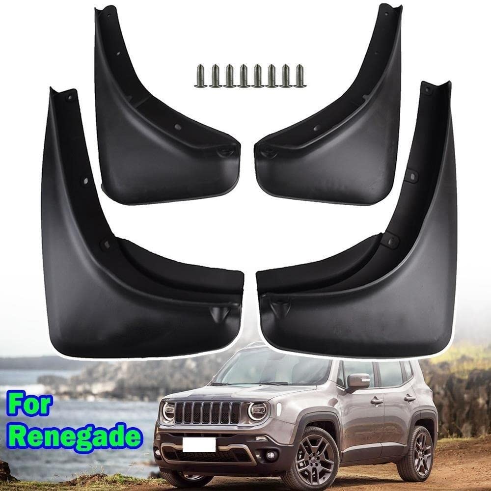 4X Paraspruzzi modellati for auto Paraspruzzi Parafanghi