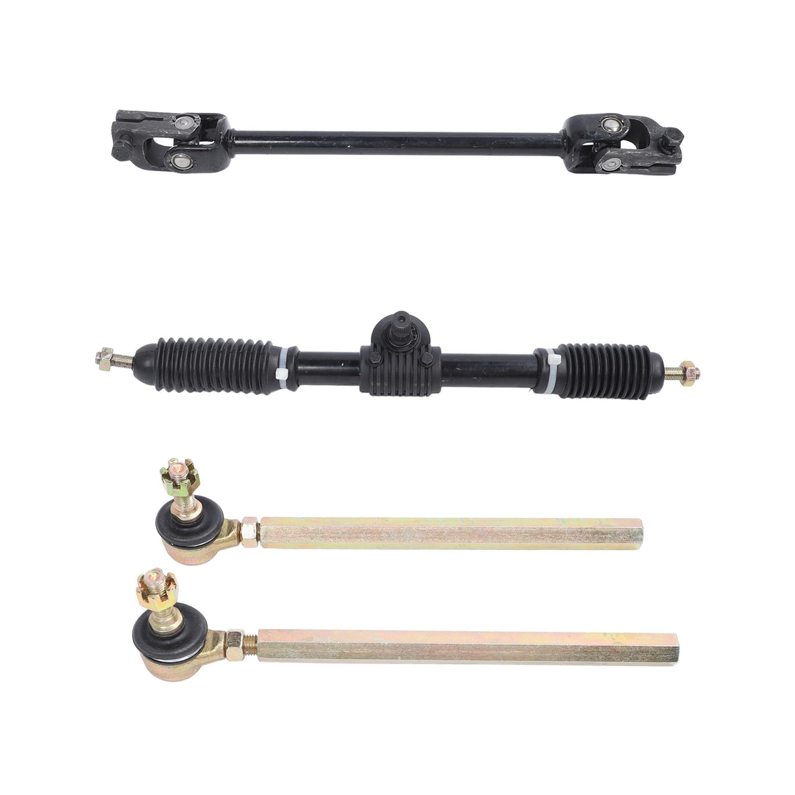 300 -mm -Lenkrad -Kit -Kit Hochleistungsverstellbarer universeller Lenkrad -Montage -Set mit Zahnstange für Go Kart Cart UTV 110cc 125cc 140cc 150cc Fahrzeuge
