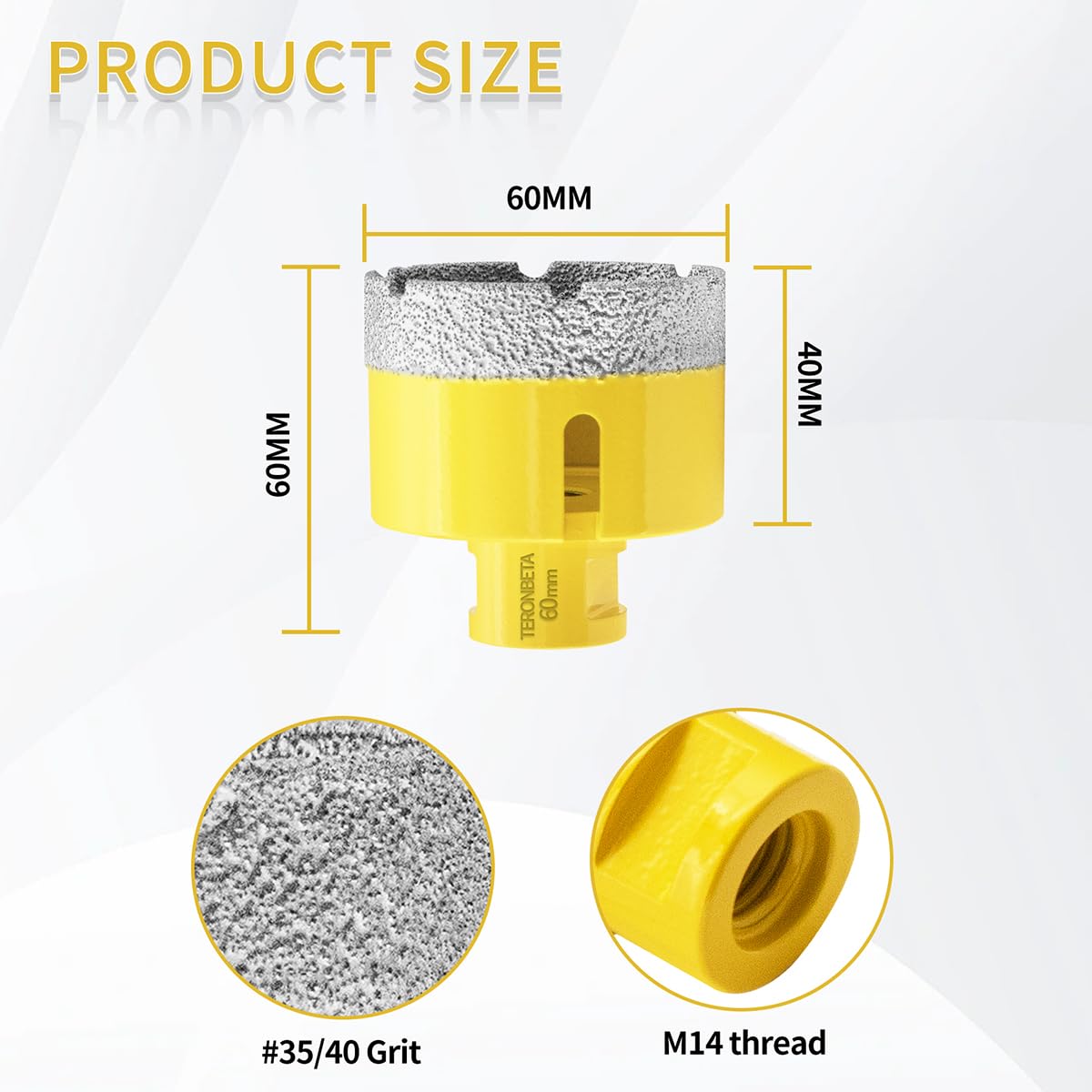 Teronbeta Diamond Core Drill Bit 60mm - Image 2