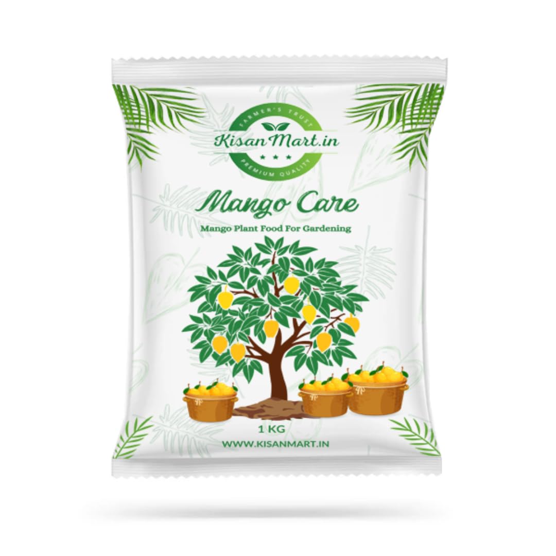 Kisanmart Mango Care Organic Plant Growth Booster & Bio-Stimulant Granules 1 Kg | Plant Food | Micronutrients for Plants | Organic Fertilizer | Flower Booster | Seaweed Granules for Plants