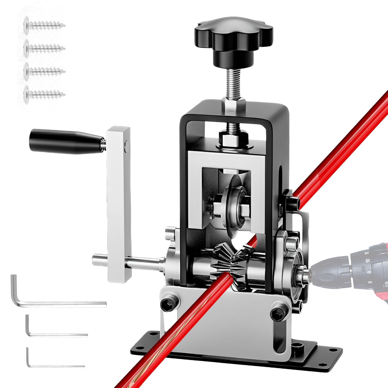 Pinza Spelacavi Elettrici 1-25 mm per Cavo Rame a Manovella o Trapano