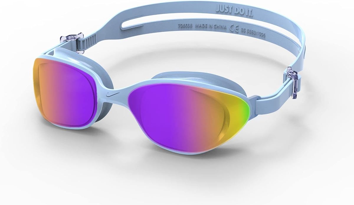 Nike Expanse Mirrored Fitness - Gafas de fitness, talla única para adulto, Cobalt Bliss