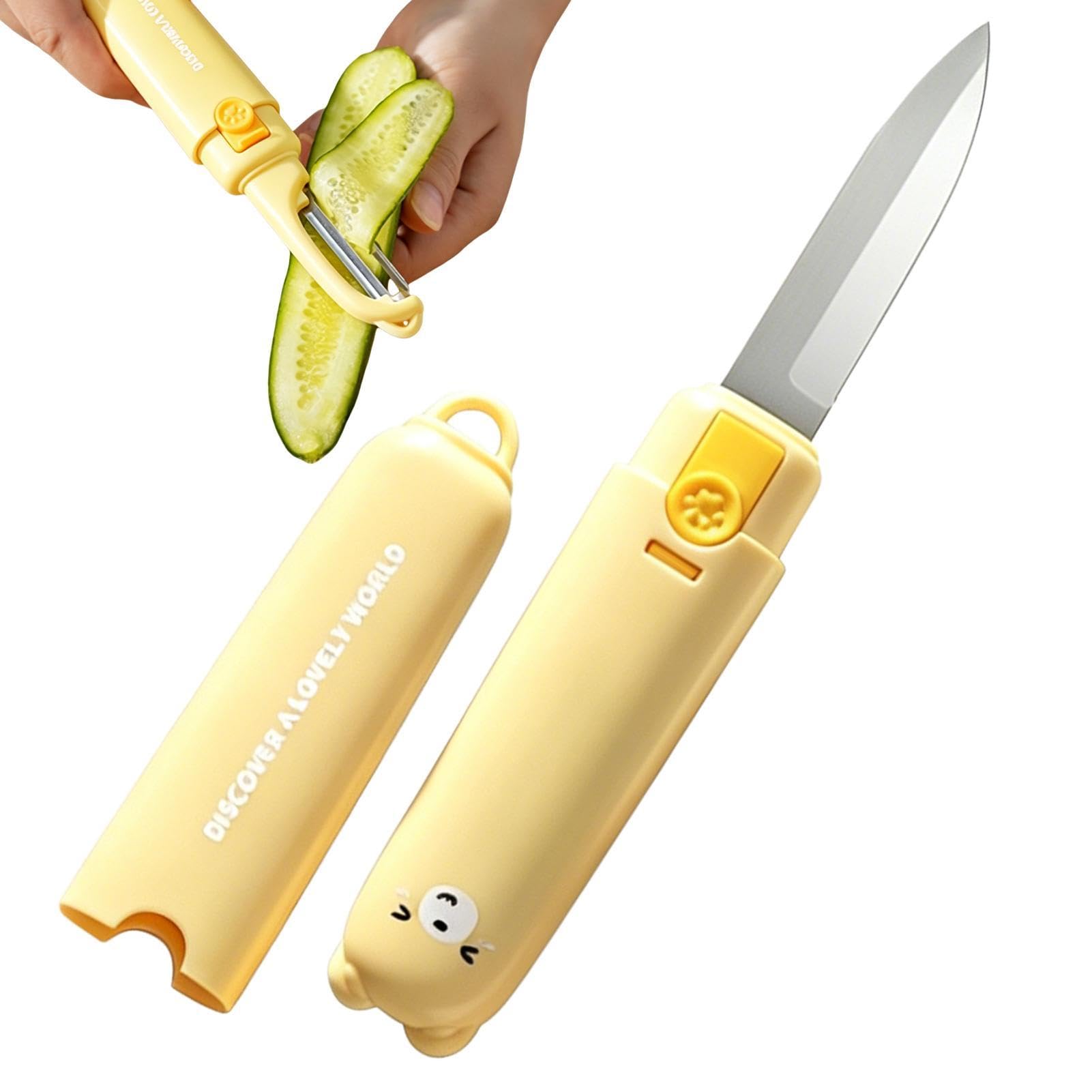 Peeler de frutas que elimina la piel dura de patatas y zanahorias sin esfuerzo