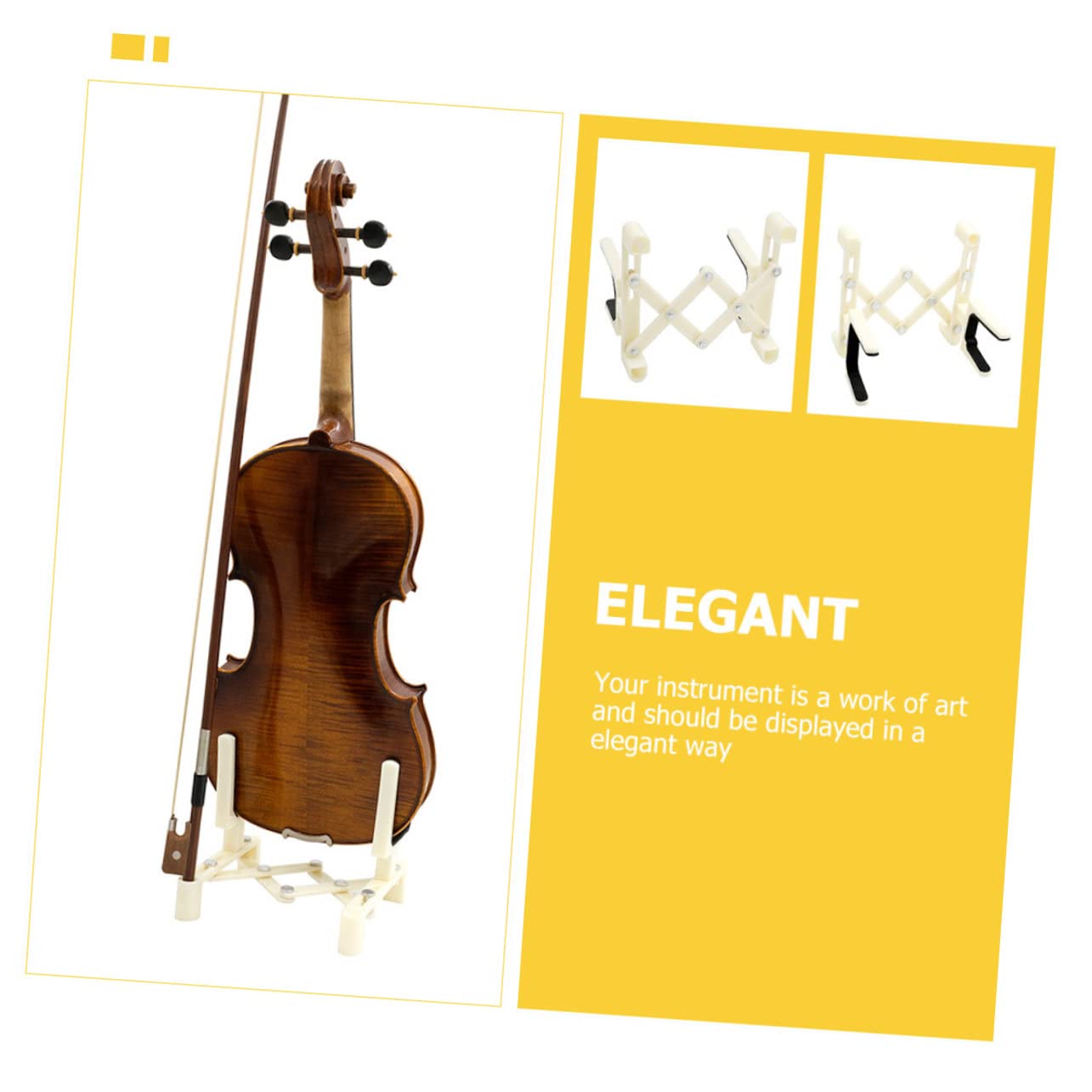 ibasenice 2pièces Support Pliant Pour Violon Étagère Affichage Pratique Et Pour Maison Et Salle De Musique