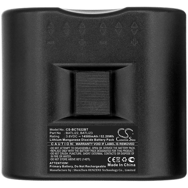 Batterie de rechange 14,5 Ah pour DAITEM SH424AX, SH424AX Sirene-Flash extérieur, SH425AX, SH511AX, SH512AX, SH513AX, Numéro de pièce : BAT22, BAT23, BATLi22, BatLi23, MPU01X