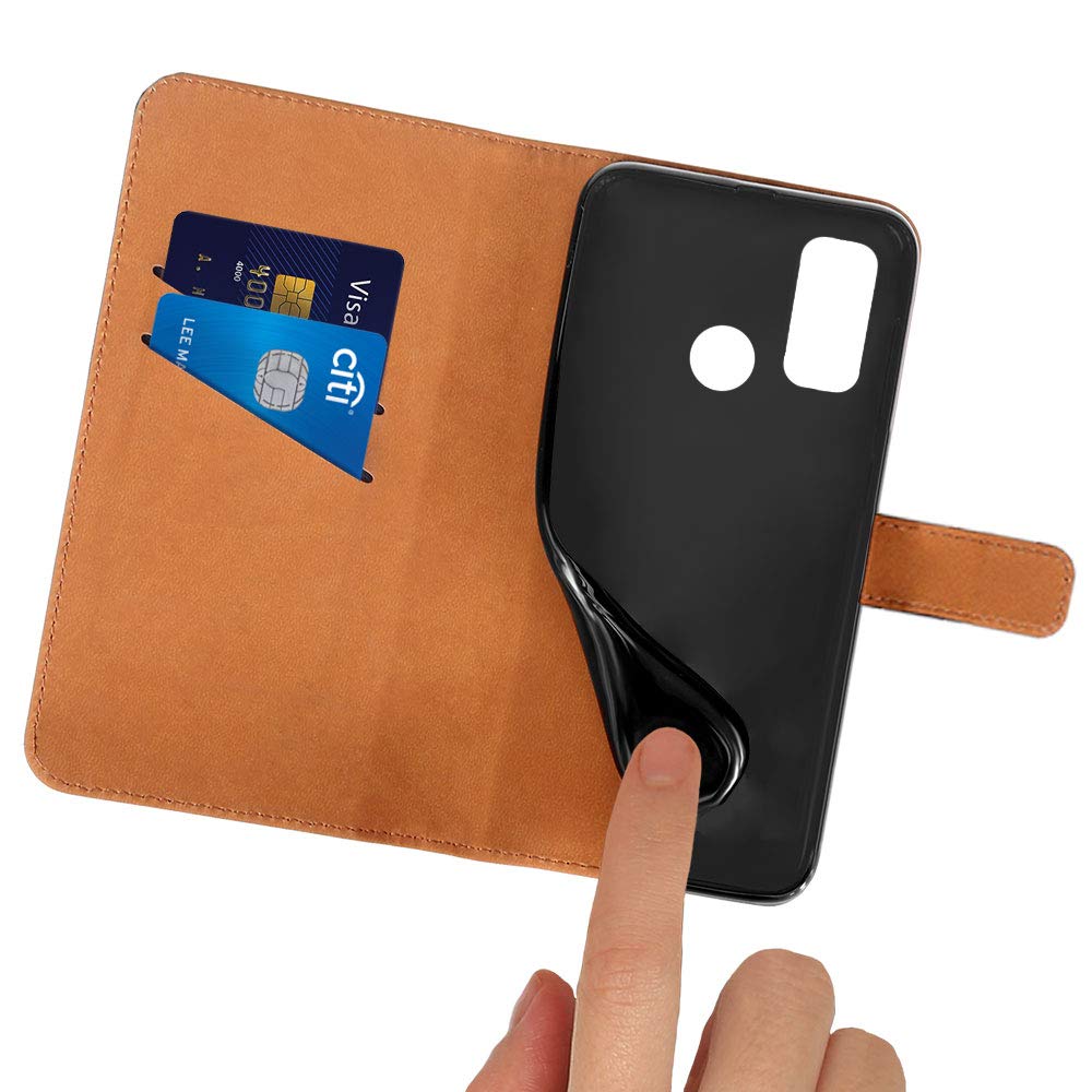ICatchy Custodia Portafoglio In Pelle PU Per Huawei P Smart 2020 – Viola, Con Supporto E Slot Carte