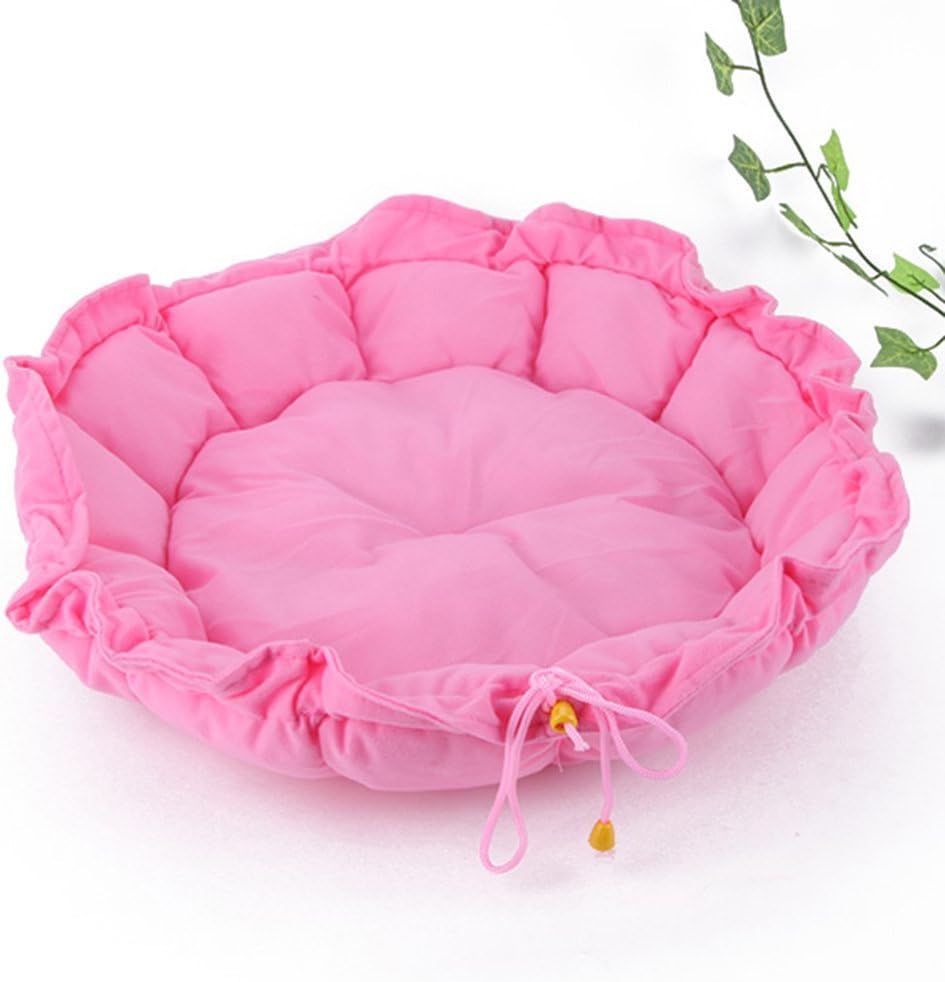 EOYHDSIA Pet Dog Cat Sleeping Bed Cushion Mat Nest House (Pink)