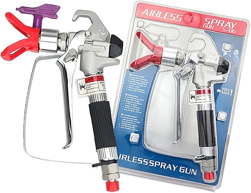 Pistola pulverizadora de pintura sin aire Pulverizador de alta presión 3600 PSI 517 Punta de boquilla Junta giratoria para pulverizador