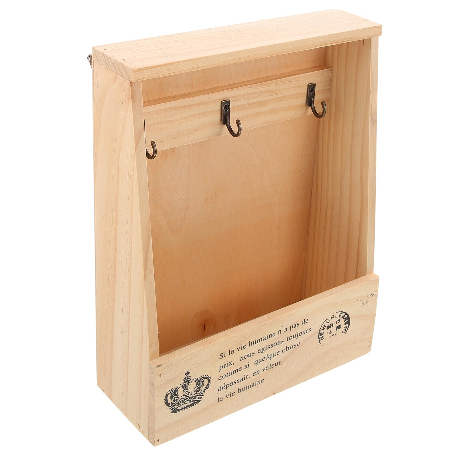 Organizador de llaves de madera rústica para pared: la solución para no perder tus llaves en casa