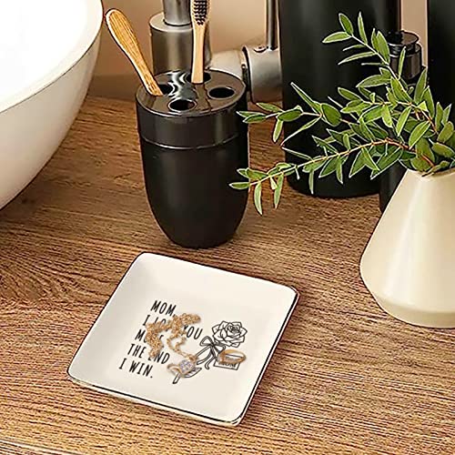 Cheroloven Birthday Gifts For Mom From Daughter, Mother's Day Present For Mom, Ceramic Ring Dish Jewelry Tray For Mom, Best Mom Gifts From Son, Sentimental Gifts For Mothers Day #TOP3