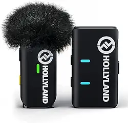 Hollyland Microfone de Lapela Wireless Lark M1 Solo Compatível com Câmera, Ios, Android, Sem Fio Preto