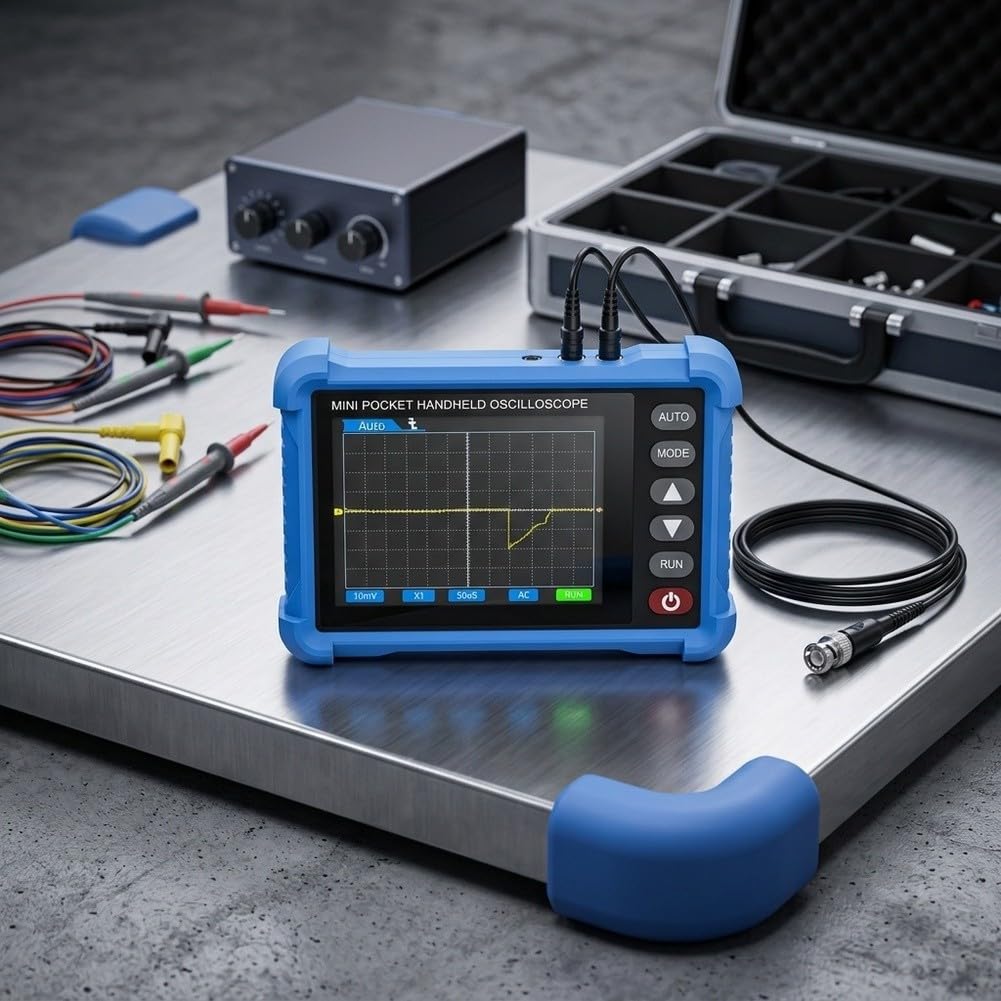 Oscilloscopio Digitale per portatile 250KHz 2.8" Auto Setup Oscilloscopio(HP-250K)