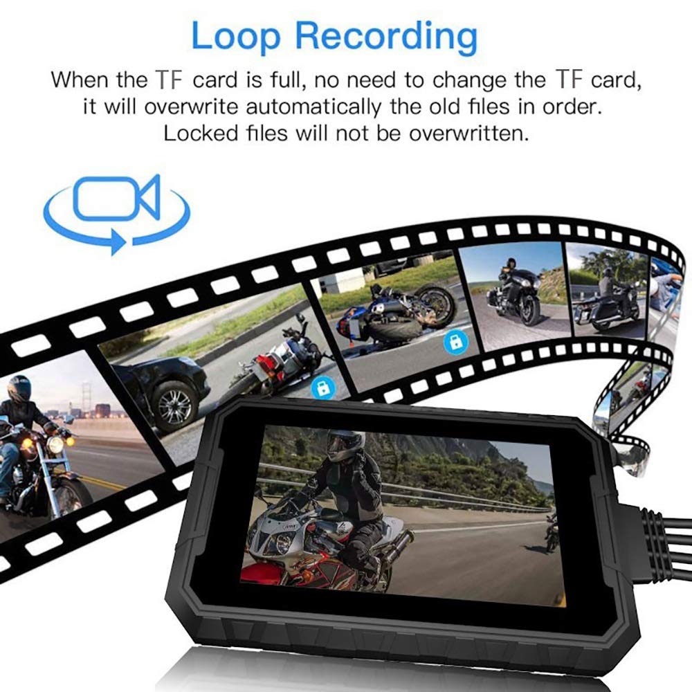 【特価】バイク用ドライブレコーダー 1080P150度防水 wifi gps対応 Amazon.co.jp: バイク用ドライブレコーダー 1080Pデュアル防水レンズ