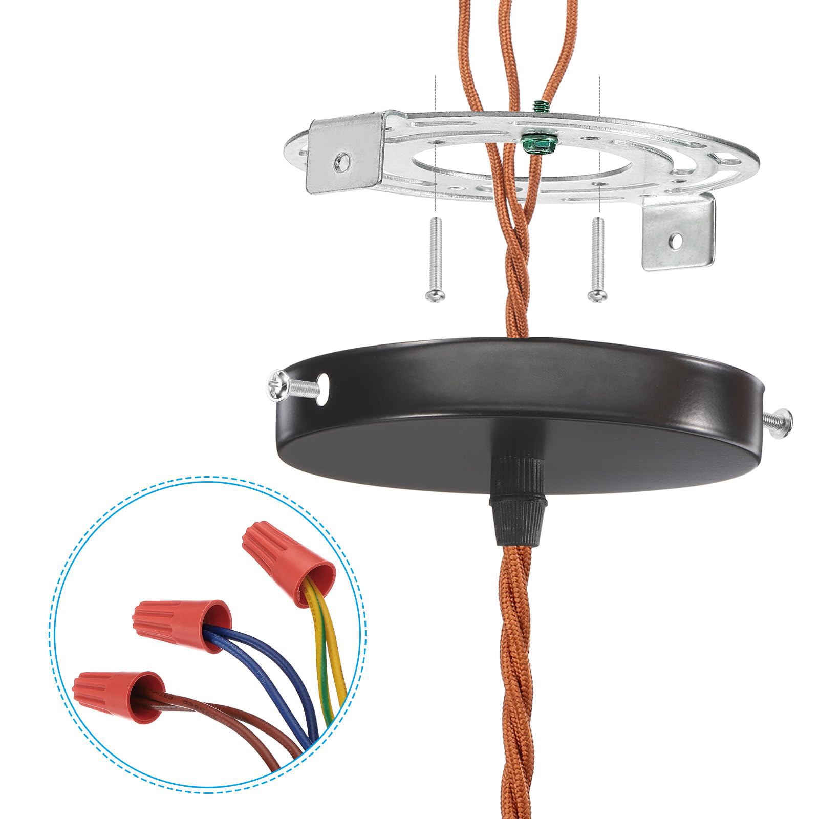 TOP-VIGOR 2Sets Universal Light Fixture Mounting Bracket Kit - Image 3
