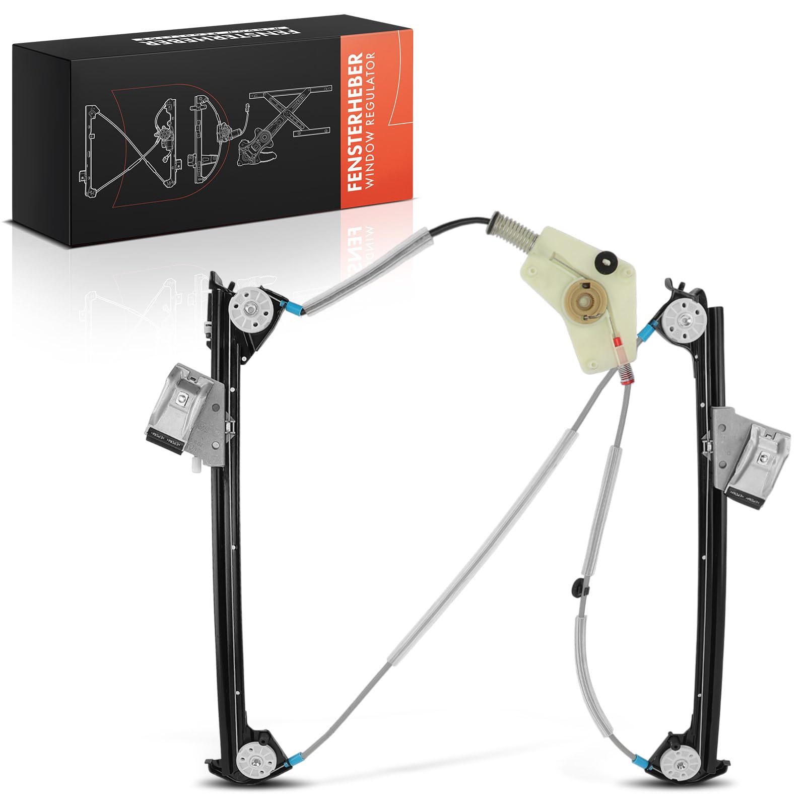 Frankberg Electric Window Regulator Without Motor Front Right Driver Side Compatible with 911 997 2004-2012 B.o.x.s.t.e.r 987 2004-2011 C.a.y.m.a.n 987 2005-2013 Replace# 98754207601