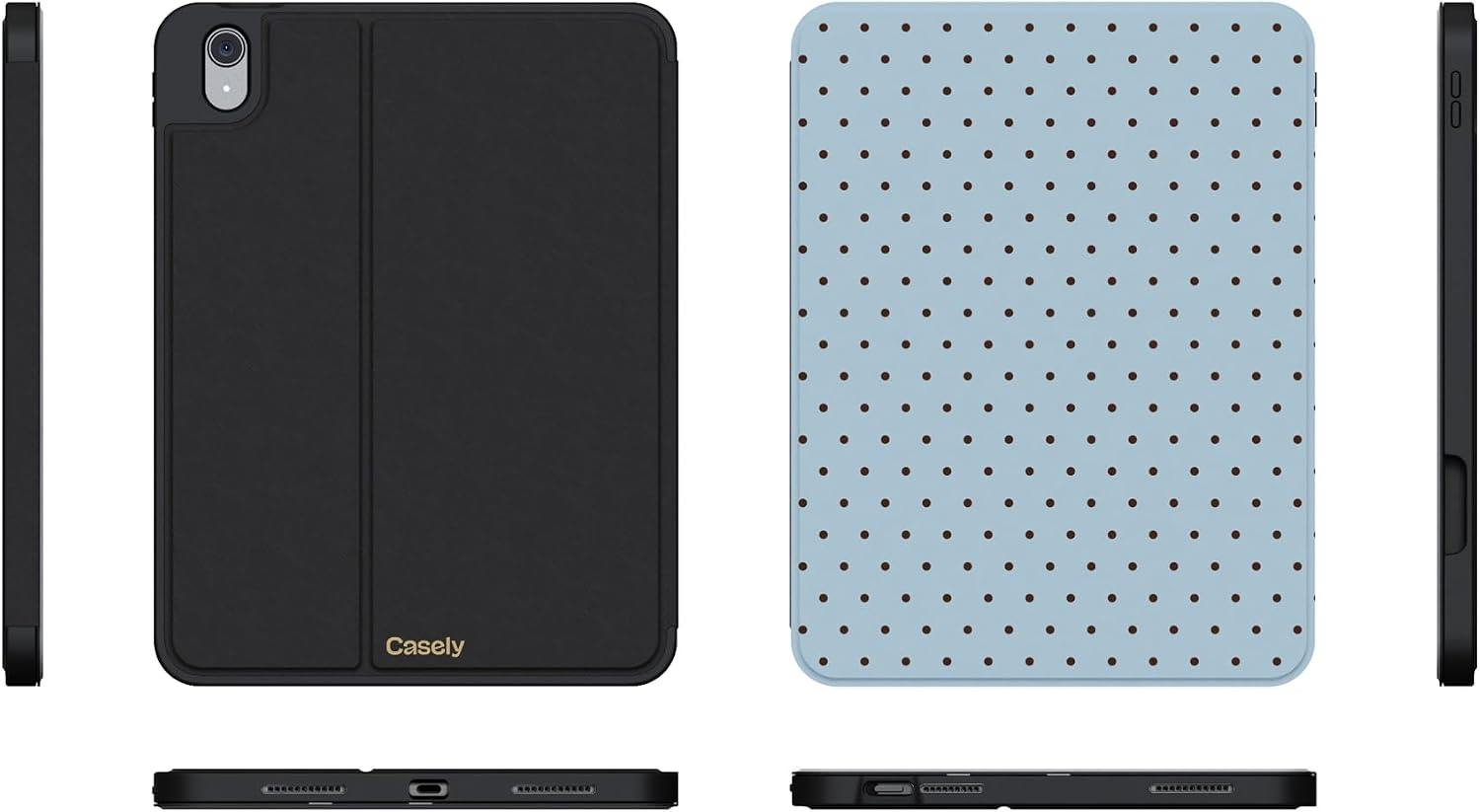 Casely iPad 10.9" (10th Gen / A16) Case | On the Dot | Blue Polka Dot