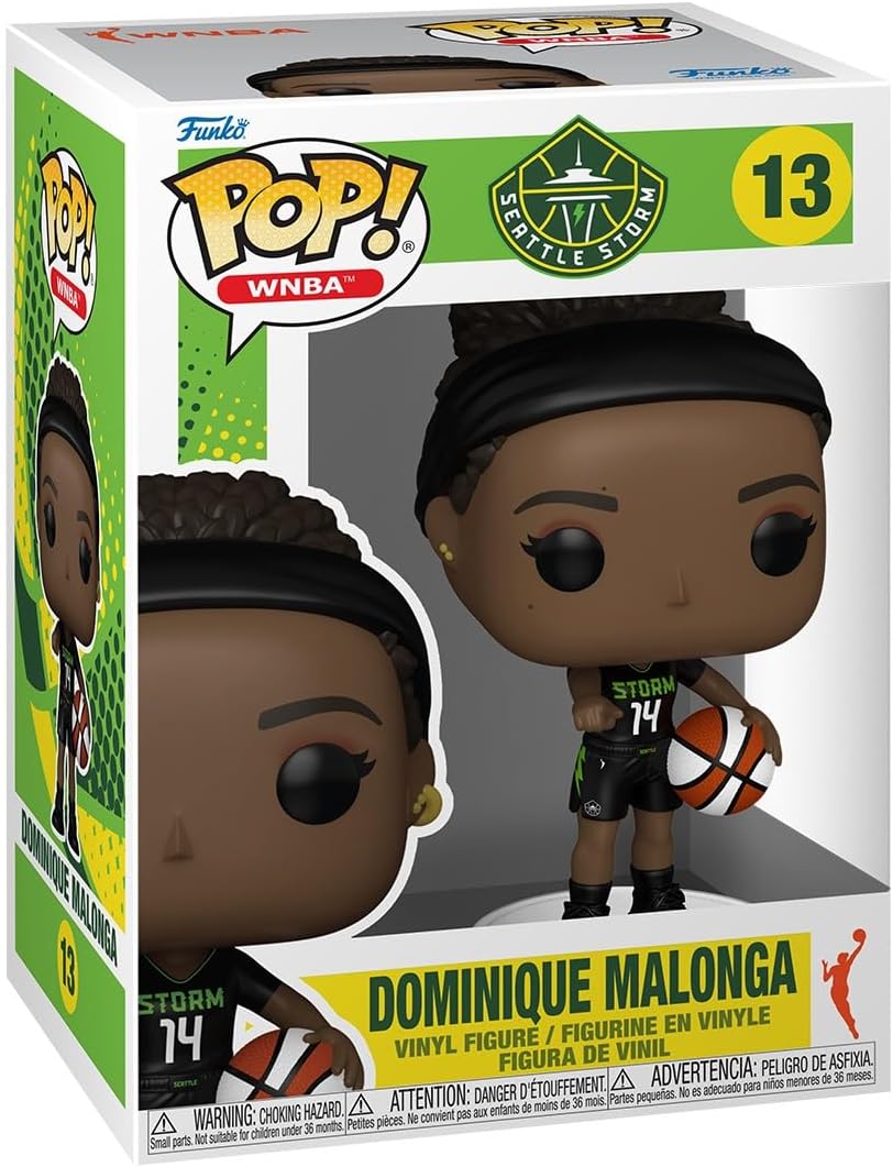 Funko Pop! WNBA: Seattle Storm - Dominique Malonga - Collectable Vinyl Figure - Gift Idea - Official Merchandise - Toys for Kids & Adults - Sports Fans - Model Figure for Collectors and Display