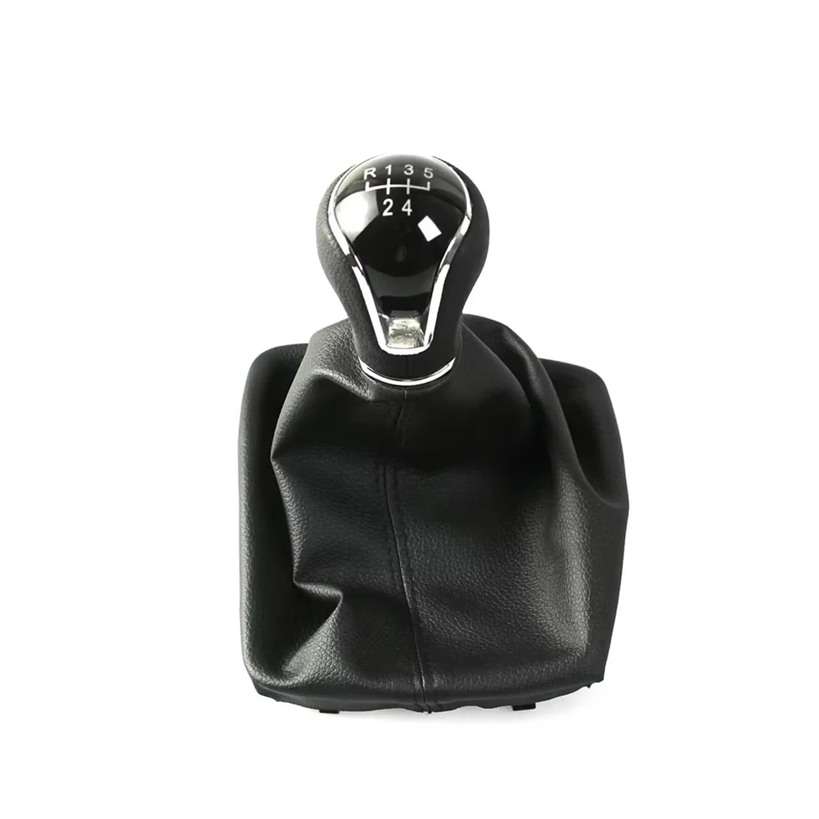 Qmtvfsrh 5 Speed Black Car Gear Shift Knob Manual 5/6 Speed Gear Shift Knob Pu Gaiter Boot Lhd For Seat For Leon Iii Mk3 5 Doors 2012-2020(5 Speed Black)