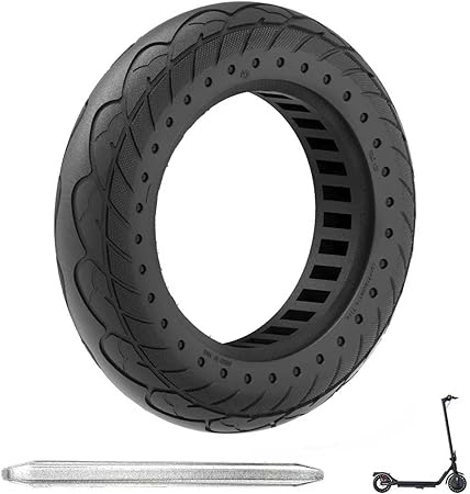 NAIXTYRE 10×2.125 Electric Scooter Replacement Tires,10 Inch Solid Rubber Tires,10x2.125 Solid Electric Scooter Tire for Hiboy S2 Pro Gotrax G4/ Xr /V2 Ninebot F25 /F65（1PCS）