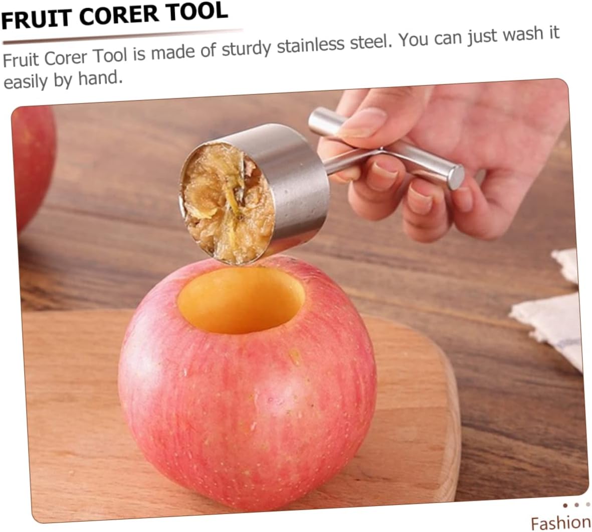 4pcs Stainless Steel Fruit Corer Tool Pear Core Remover Multifunctional Fruit Digger for Easy Peel and Core Removal