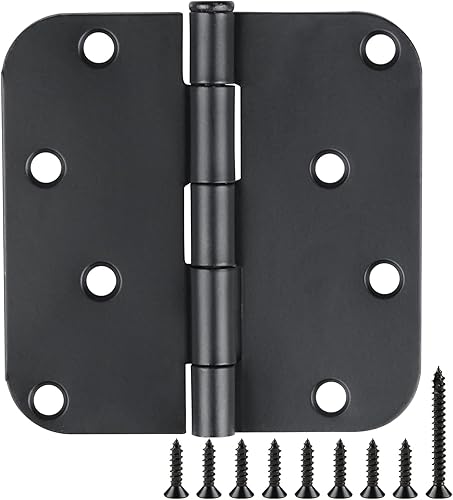 TDCHINGES Paquete de 12 bisagras de puerta de 4 pulgadas, bronce aceitado, bisagras de puerta exterior de 4 pulgadas, bisagras de puerta de madera,