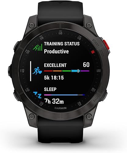 Garmin 010-02582-10 epix Gen 2, reloj inteligente activo premium, características de salud y bienestar, pantalla táctil AMOLED, reloj de aventura