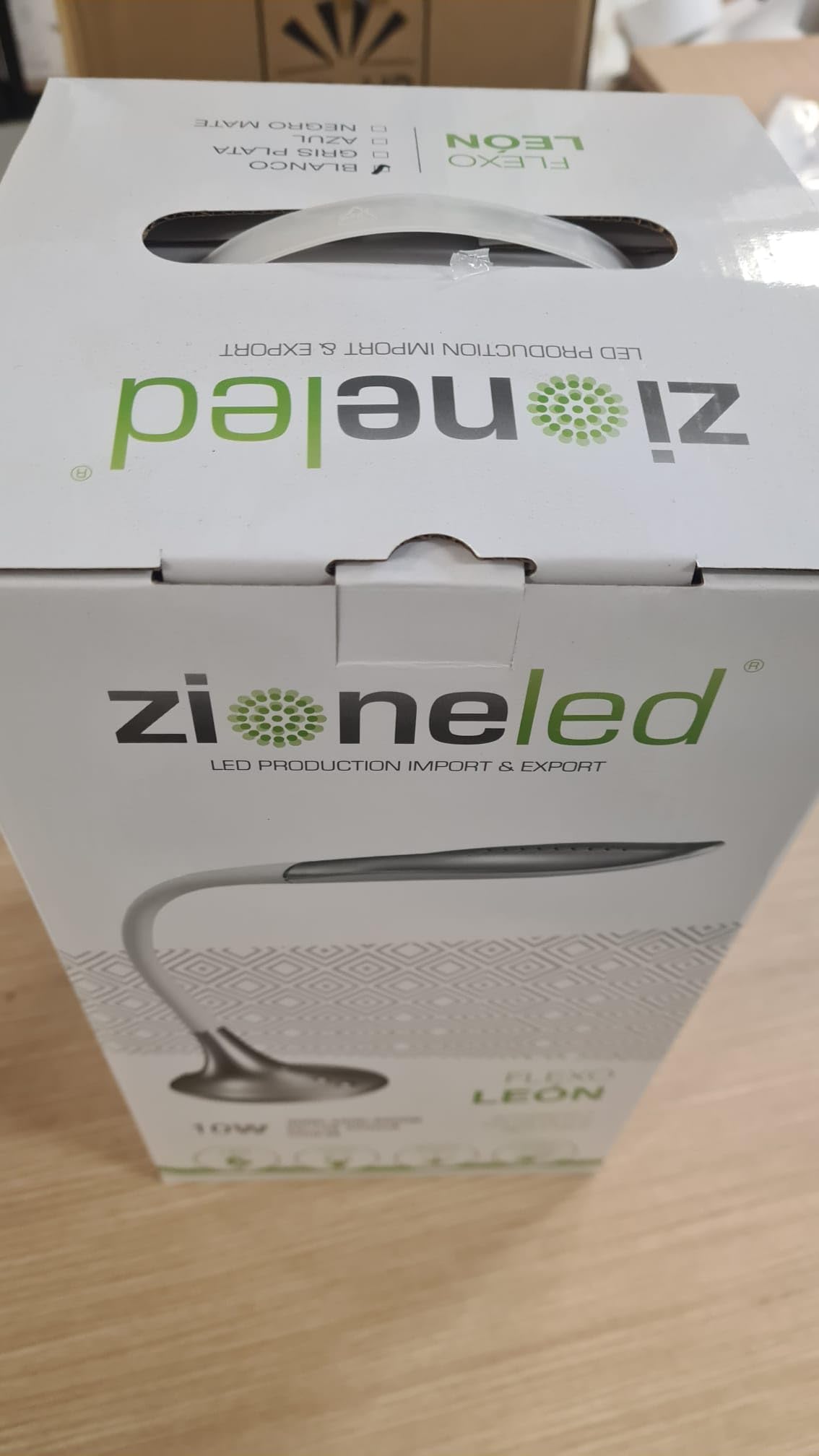 Genérico ZIONELED LAMPARA ESCRITORIO LED 10W PLATA LEON CCT REGULABLE TACTIL, FLEXO DE ESCRITORIO LED PROFESIONAL PARA DESPACHO,ESTUDIO