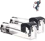 Humane Mouse Traps, 12 inches Enlarged No Kill Rat Live Traps for Chipmunks, Reusable Catch and Release Mice, Pet and Children Friendly Mouse Trap That Work