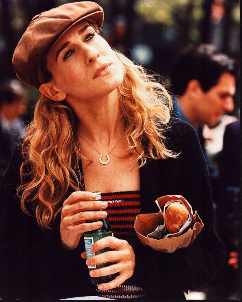 sarah jessica parker smoke cigarettes Amazon.com: Posterazzi Sarah Jessica Parker In Striped Top And Hat For Sex  And The City Photo Print (16 x 20)