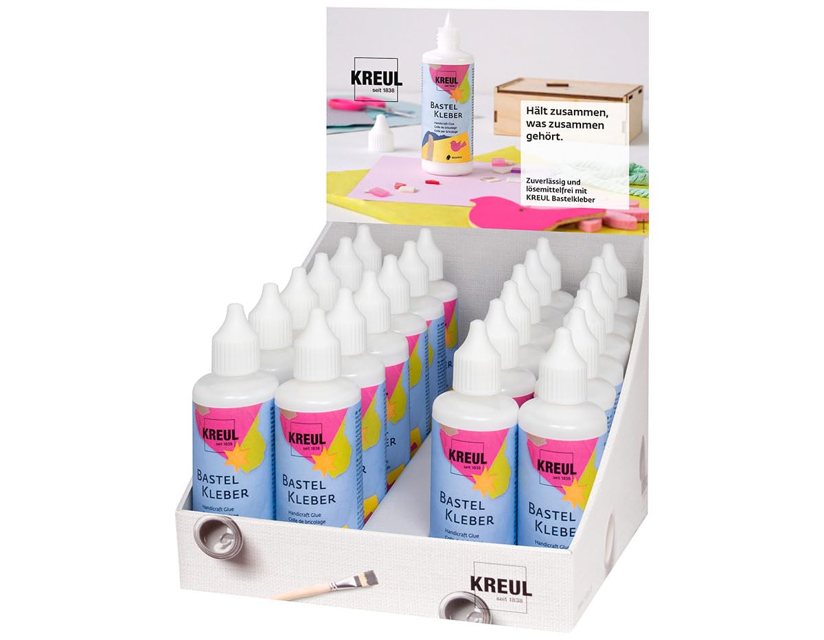 KREUL 49365 Bastelkleber Hobby Line, im Thekendisplay