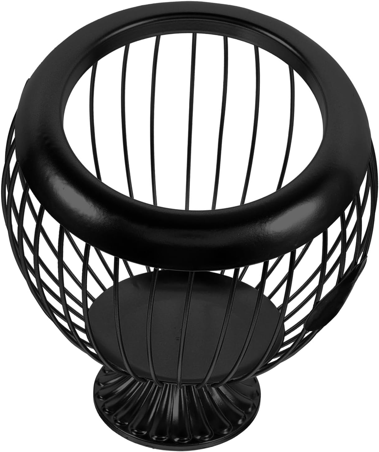 VALICLUD Coffee Capsule Storage Basket Iron Organizer Coffee Pod Holder for Countertop Home Desktop Black