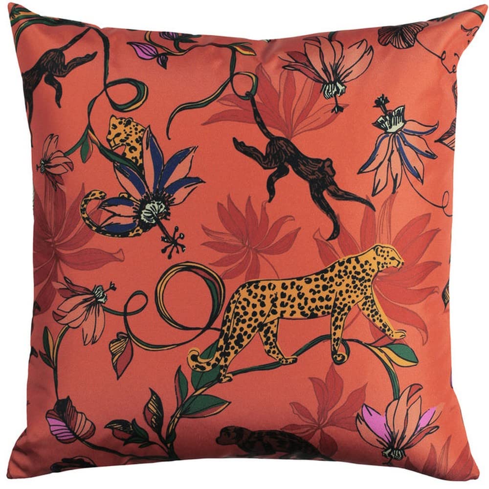 furn. Wildlife Outdoor Cushion Cover, Orange, 43 x 43cm