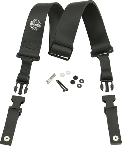 DiMarzio ClipLock Deluxe İtalyan Deri Kayış, 5 cm