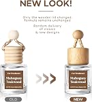 HoogaLife Voiture Air Diffuseur de fraicheurs 2 Paquet suspendu Air Diffuseur de fraicheurs - Acajou TeakWood Huile de parfum Air Diffuseur pour voiture, 45+ Fragrance de longue date fabriquée en USA