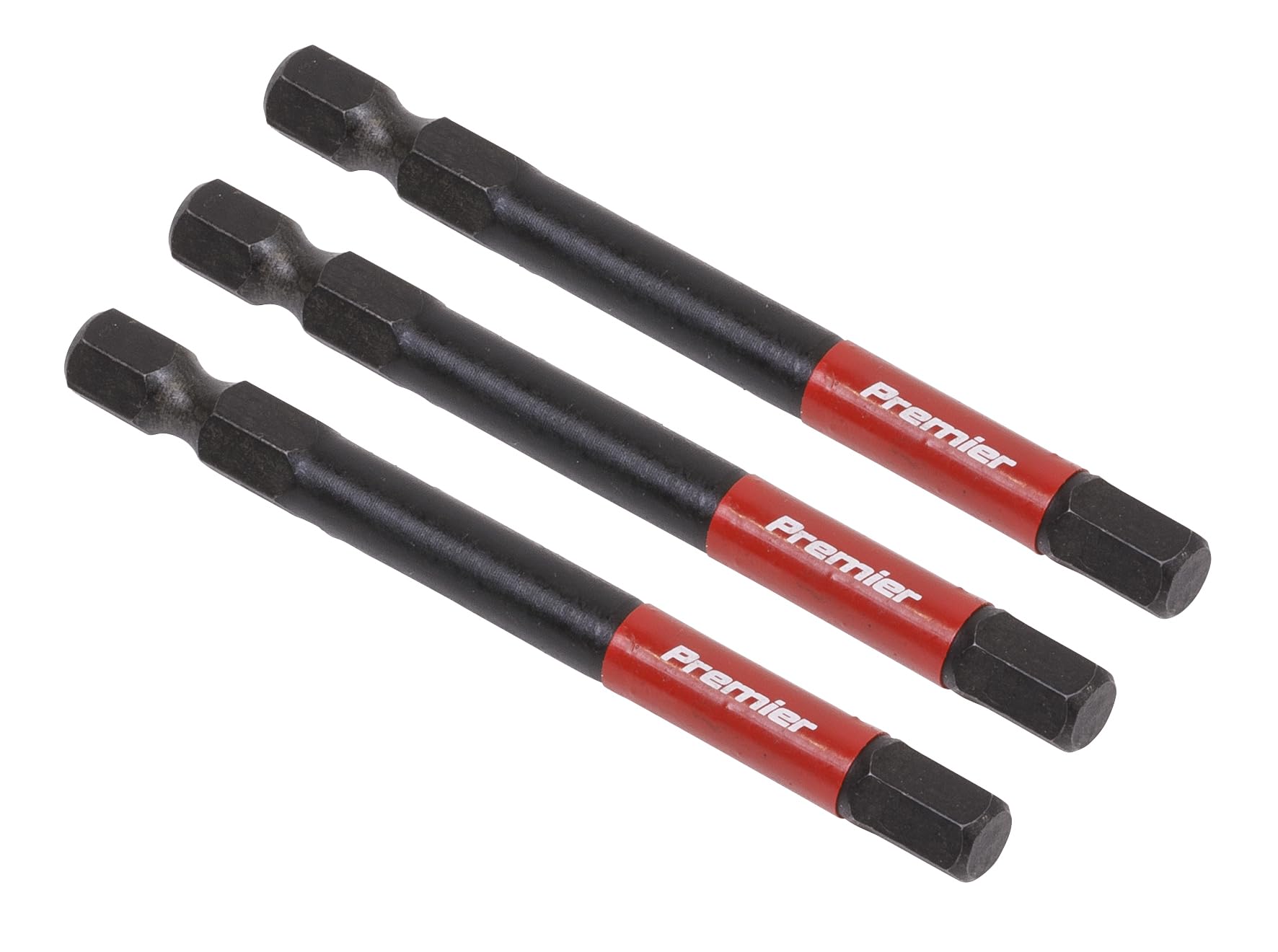 Sealey Hex 6mm Impact Power Tool Bits 75mm - Pack of 3 - AK8264