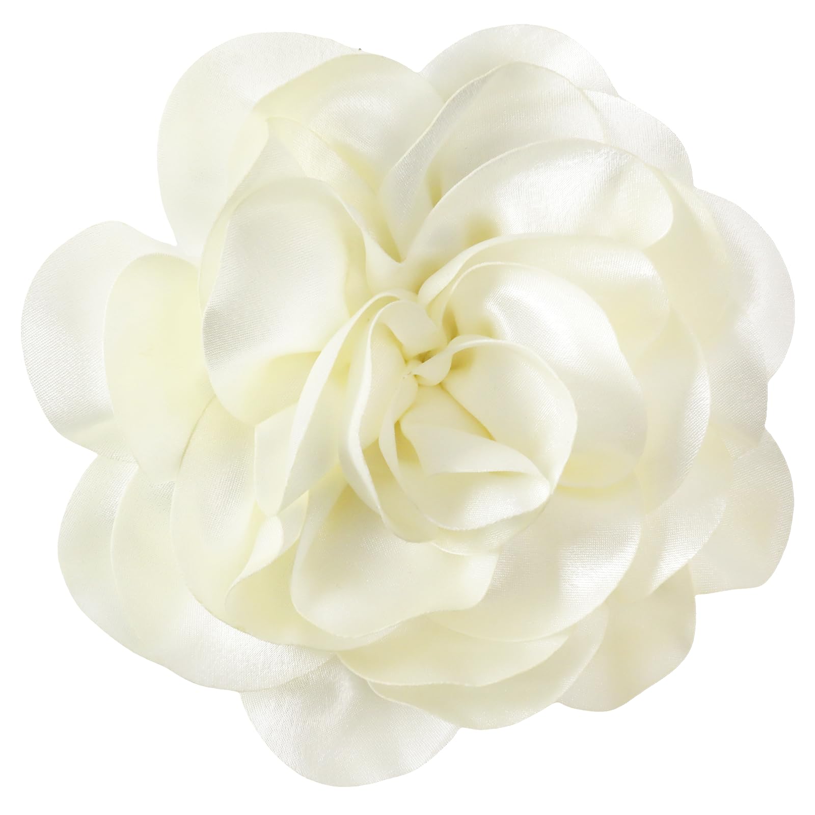 Big Flower Dainty Satin Fabric Rose Flower Brooches Large Rose Flowers Satin Lapel Brooches for Women Wedding Dinner Party Decoration 7.48 Inches