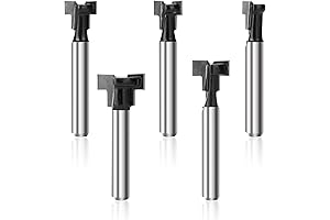T Track Router Bit Set 5PCS Keyhole, Precision Engineered for Your T-Track Needs