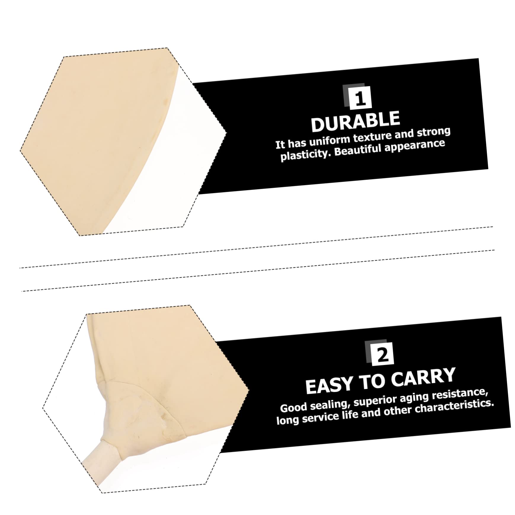 Luxshiny Vessie à Ballonnet en Caoutchouc pour Prélèvement de Gaz en Laboratoire et Haute Fiabilité Beige Texture Uniforme pour Usage Médical